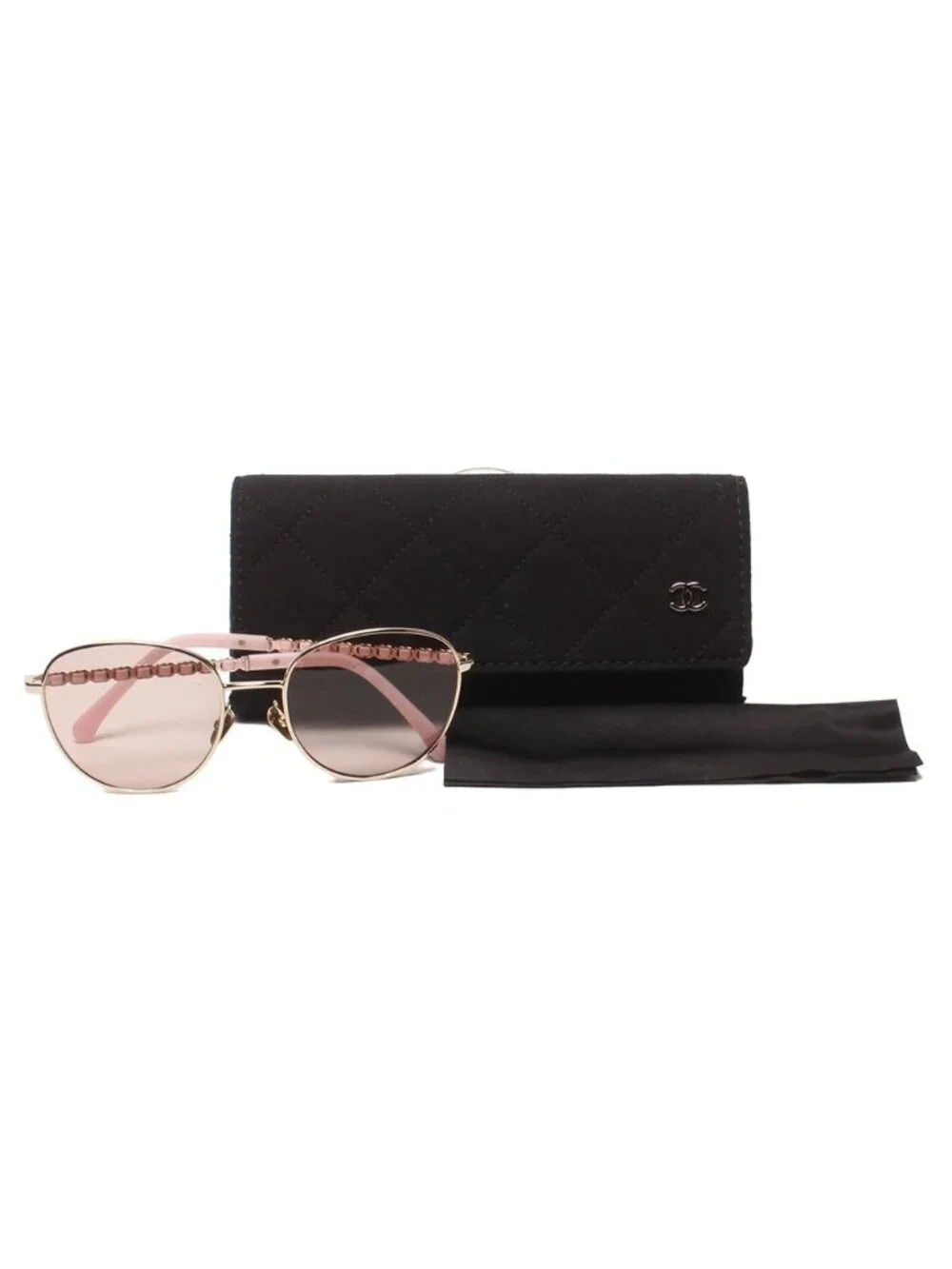 Chanel Sunglasses Eyewear Gold Panto Shape Optical